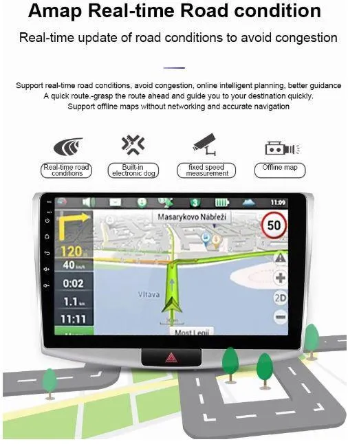 Car Dealz 9" Android 10.0 For Buick Regal 2014-2018 w CAM In Dash Plus OEM Fascia