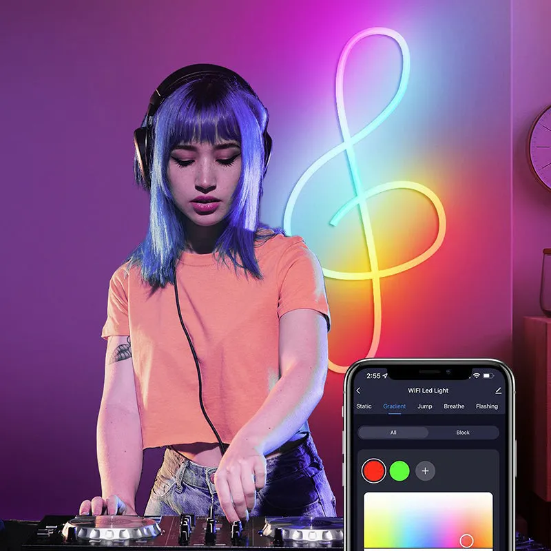 NEON RGB Flex IP67 Waterproof RGB LED Light Rope with Bluetooth Functionality